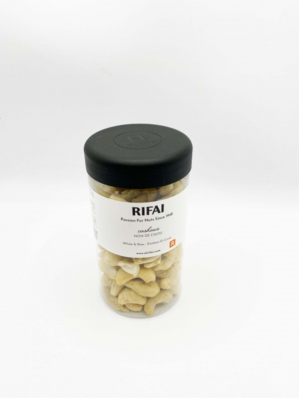 Jar raw cashew Pot de Cajou crus Al Rifai 160g