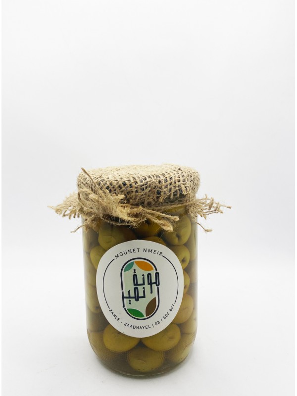 Green Olives vertes extra Mounet Nmeir - 450 g