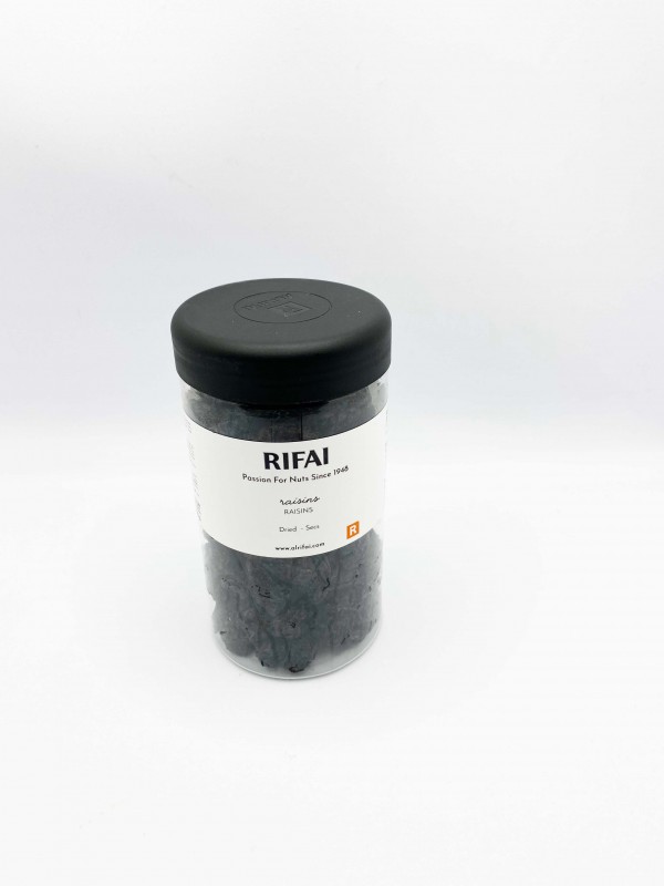 Jar Dried Black Raisins Pot Raisins Noirs Secs Al Rifai 200g