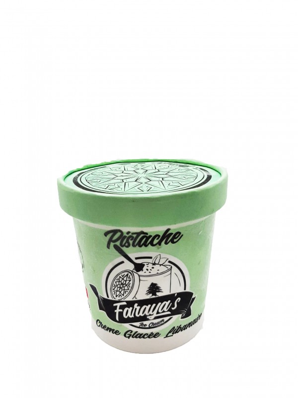 Pistachios Lebanese ice cream Pistaches glace Libanaise Faraya’s ice cream 470ml
